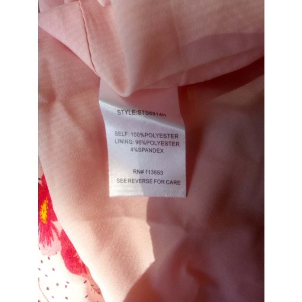 SugarLips Asymmetrical Pink Floral Ruffle Layered Skirt MEDIUM NEW - Picture 16 of 16